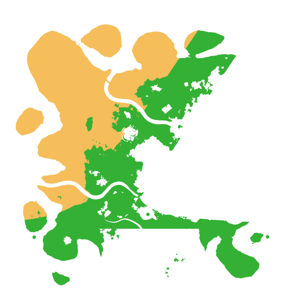 Biome Rust Map: Procedural Map, Size: 3500, Seed: 817717
