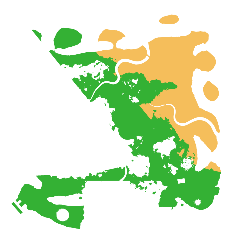 Biome Rust Map: Procedural Map, Size: 3500, Seed: 1551561729