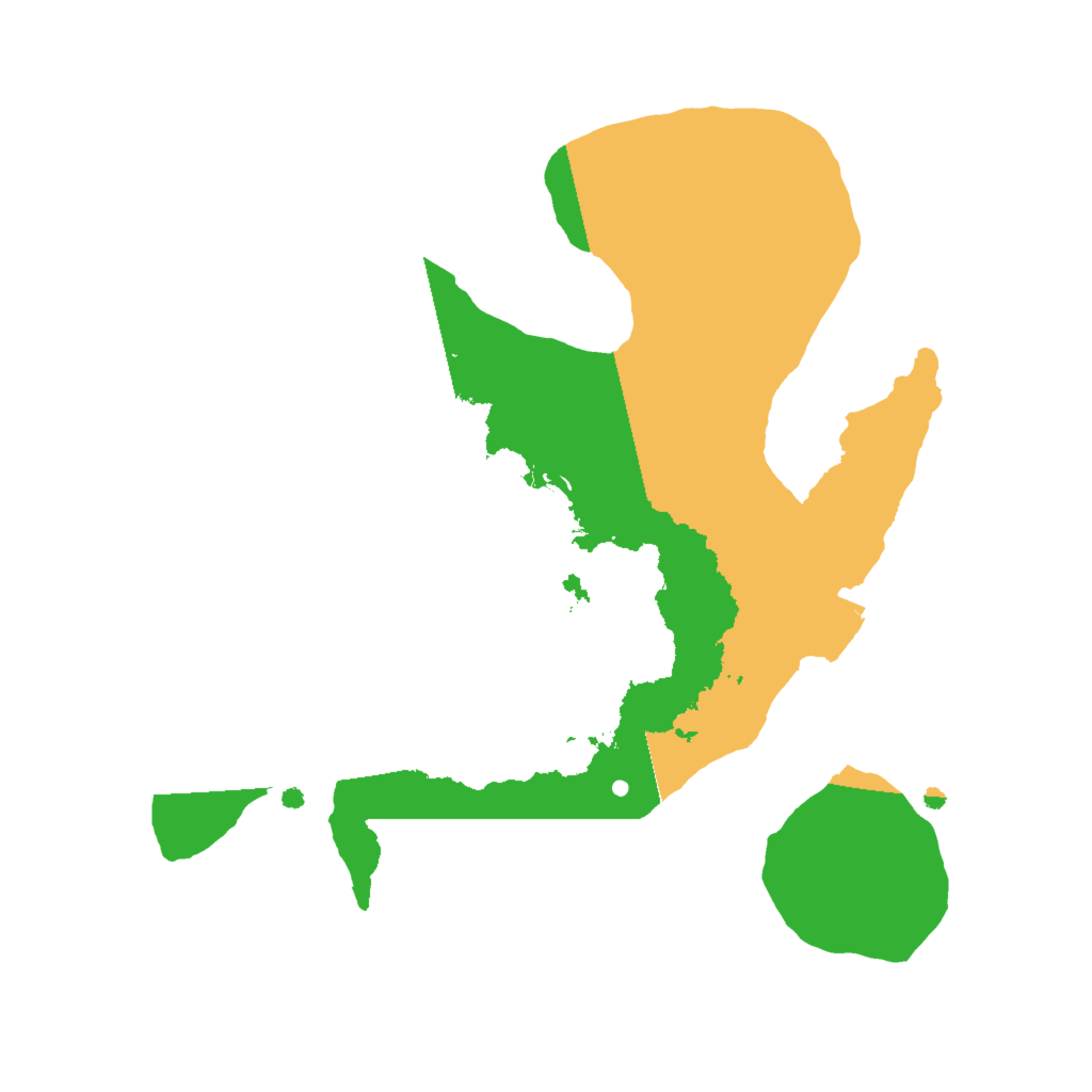 Biome Rust Map: Procedural Map, Size: 2000, Seed: 1060958124