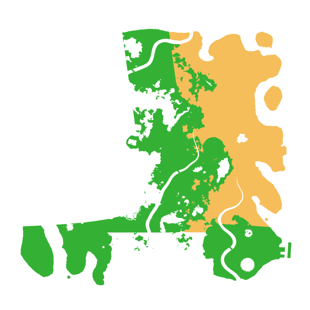 Biome Rust Map: Procedural Map, Size: 4000, Seed: 436080