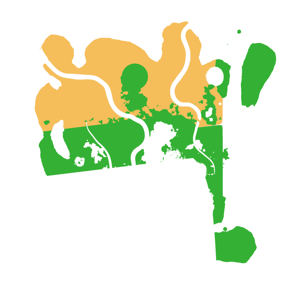 Biome Rust Map: Procedural Map, Size: 3000, Seed: 1204447869