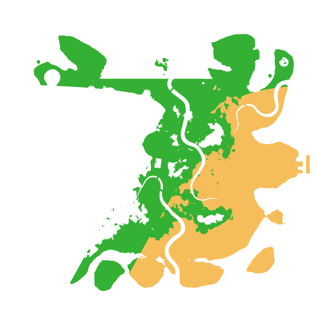 Biome Rust Map: Procedural Map, Size: 3500, Seed: 275272