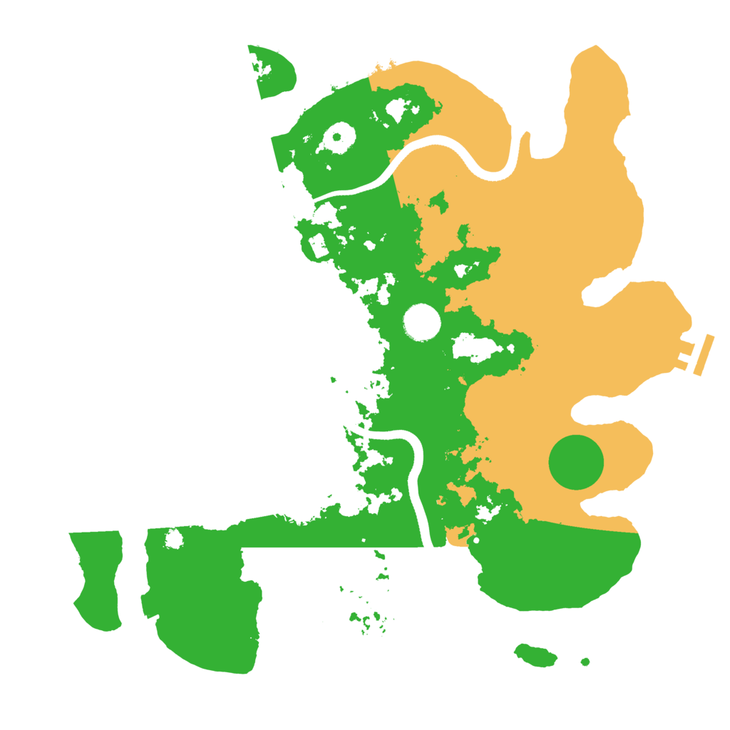 Biome Rust Map: Procedural Map, Size: 3500, Seed: 26564