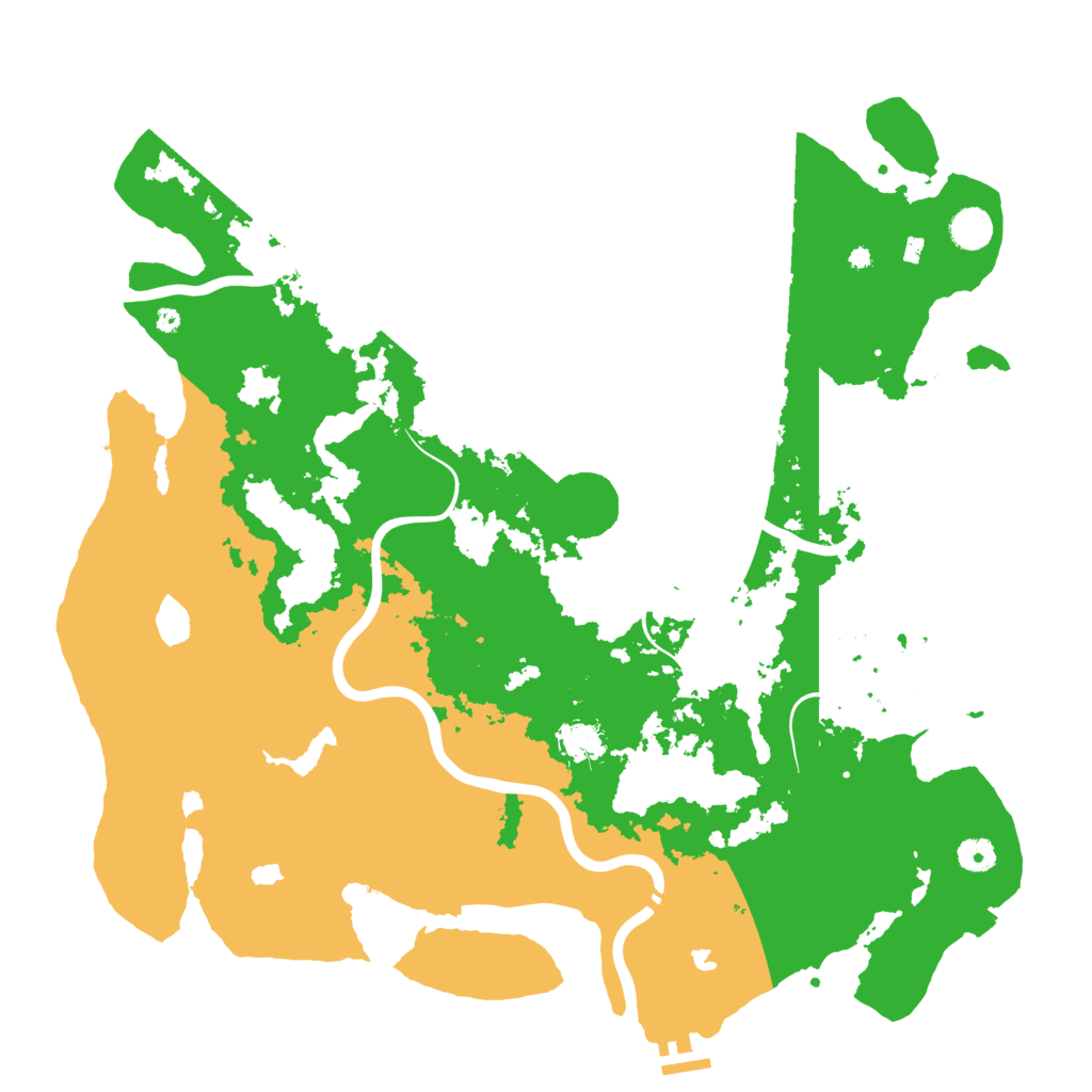 Biome Rust Map: Procedural Map, Size: 4500, Seed: 4242