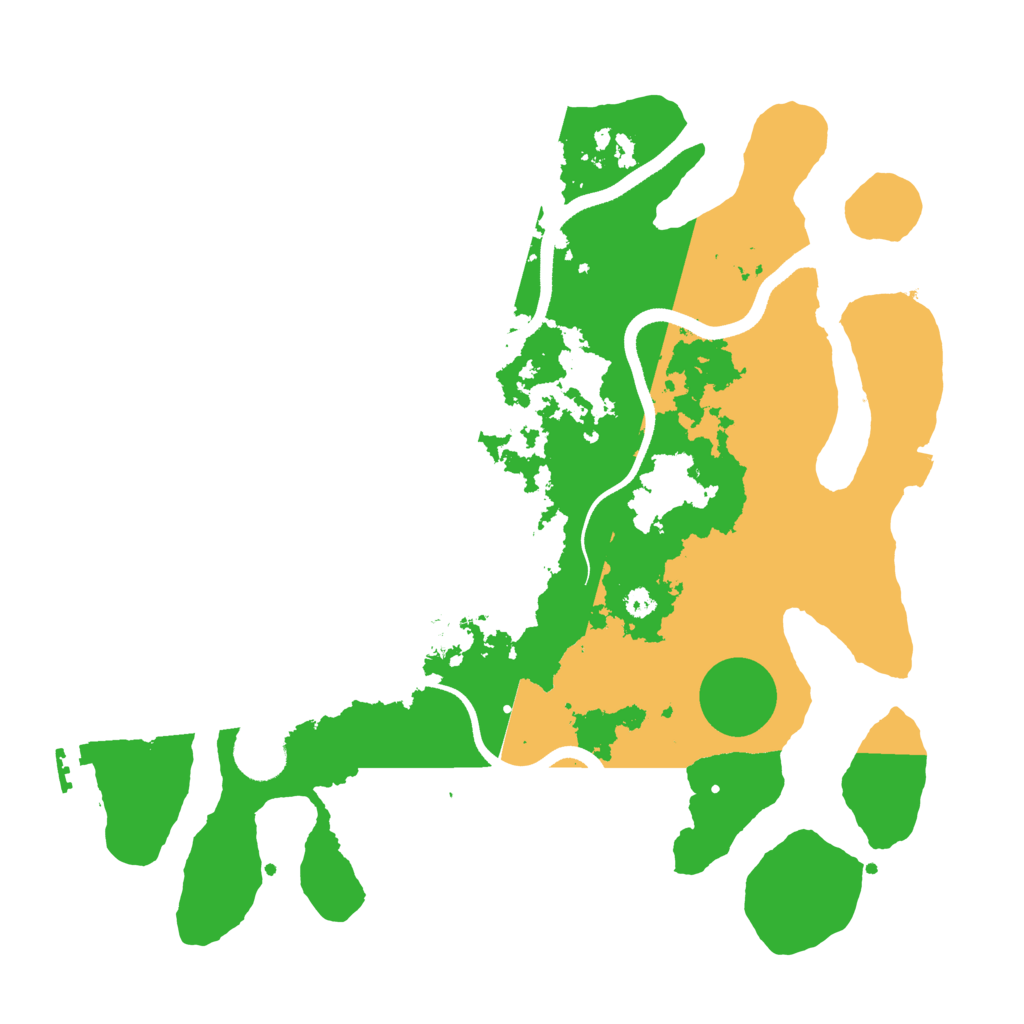 Biome Rust Map: Procedural Map, Size: 3500, Seed: 515727