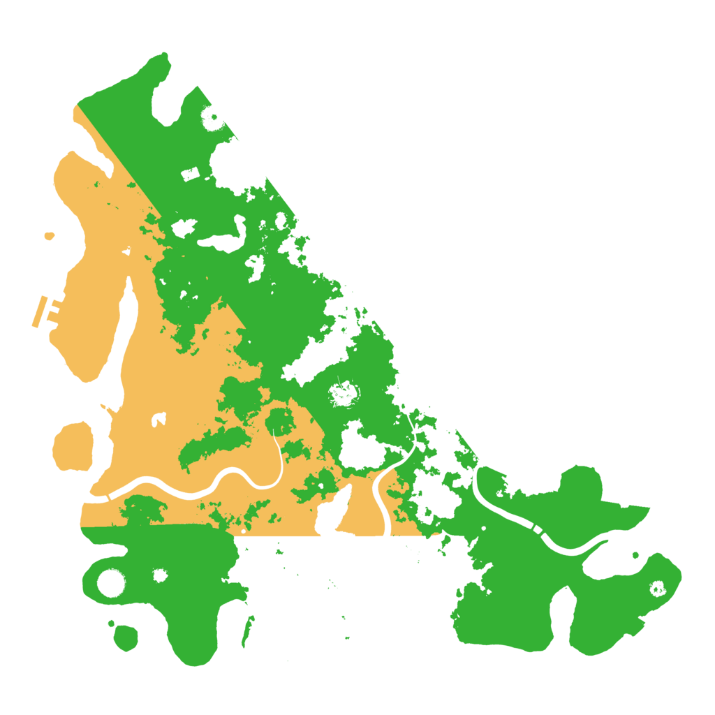 Biome Rust Map: Procedural Map, Size: 4500, Seed: 1257821657