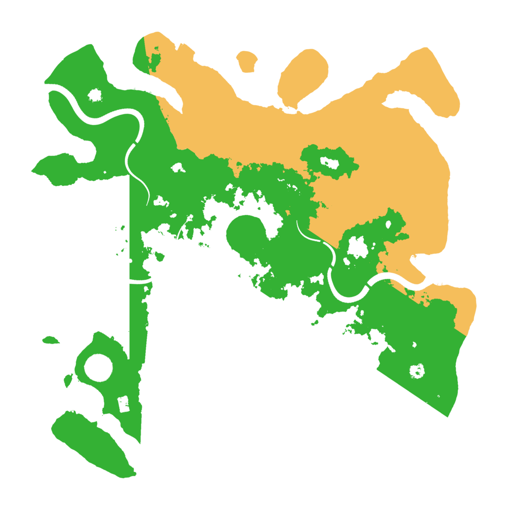 Biome Rust Map: Procedural Map, Size: 3500, Seed: 608623