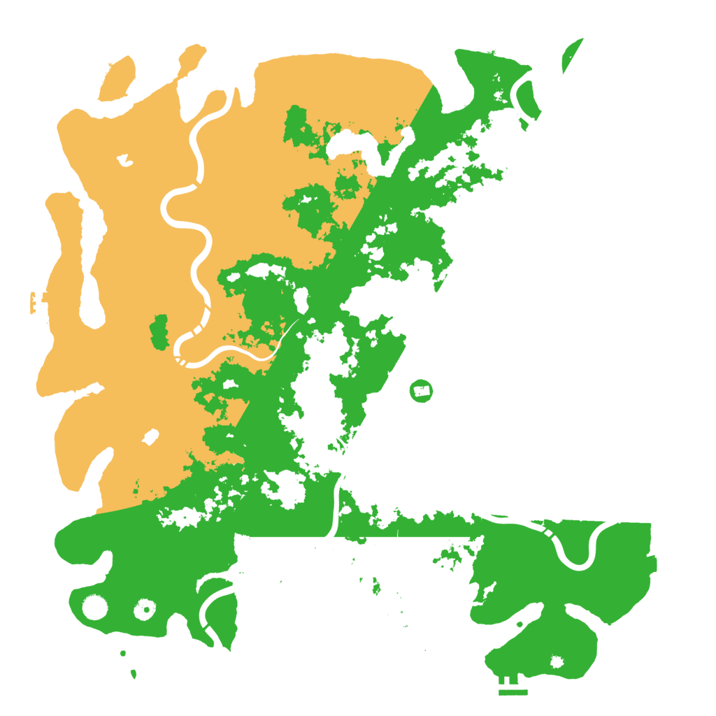 Biome Rust Map: Procedural Map, Size: 5000, Seed: 1340555821