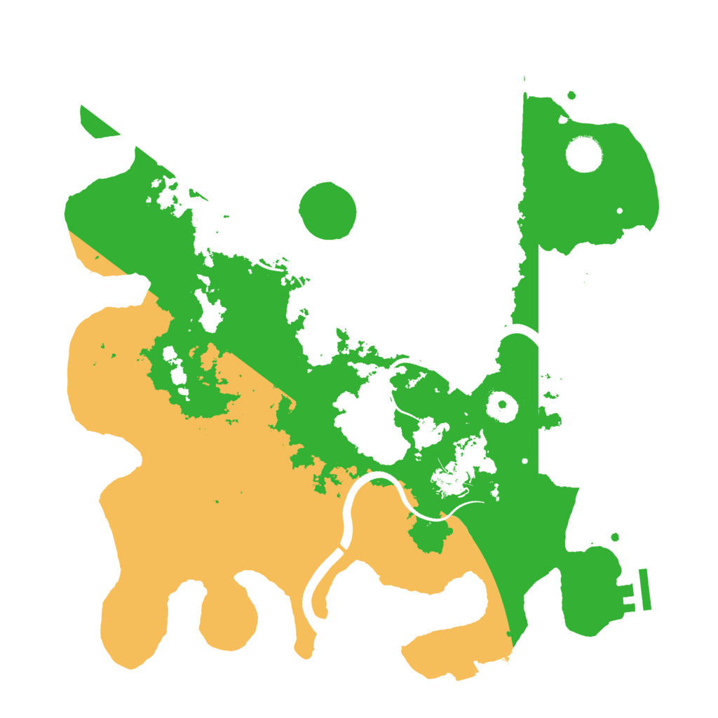 Biome Rust Map: Procedural Map, Size: 3500, Seed: 460800
