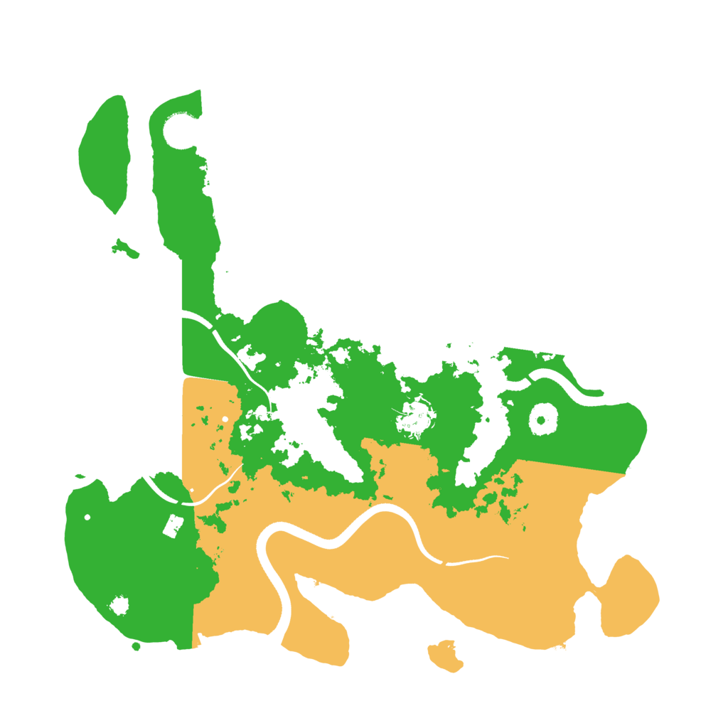 Biome Rust Map: Procedural Map, Size: 3500, Seed: 650369
