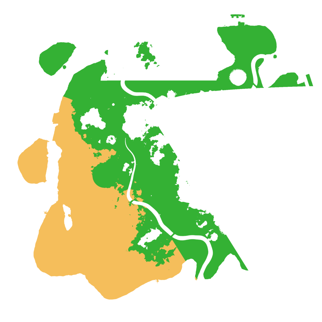Biome Rust Map: Procedural Map, Size: 3500, Seed: 326792
