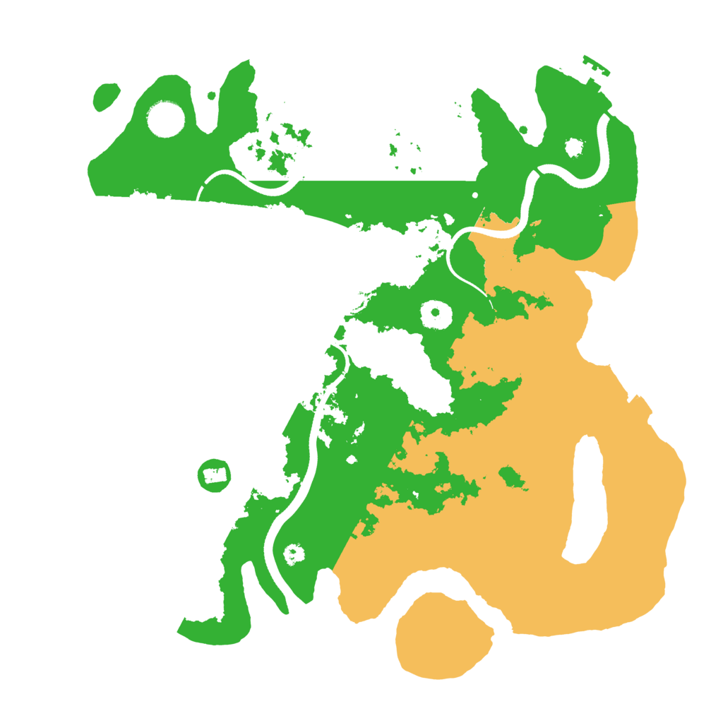 Biome Rust Map: Procedural Map, Size: 3500, Seed: 59988890