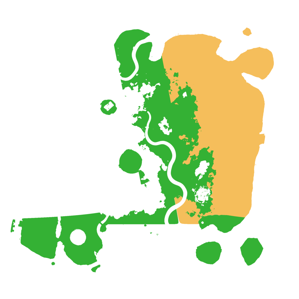 Biome Rust Map: Procedural Map, Size: 3500, Seed: 697199