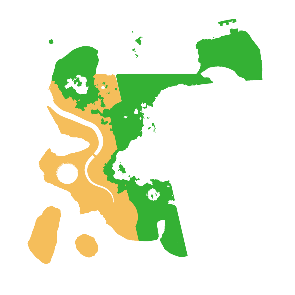 Biome Rust Map: Procedural Map, Size: 2500, Seed: 623313074