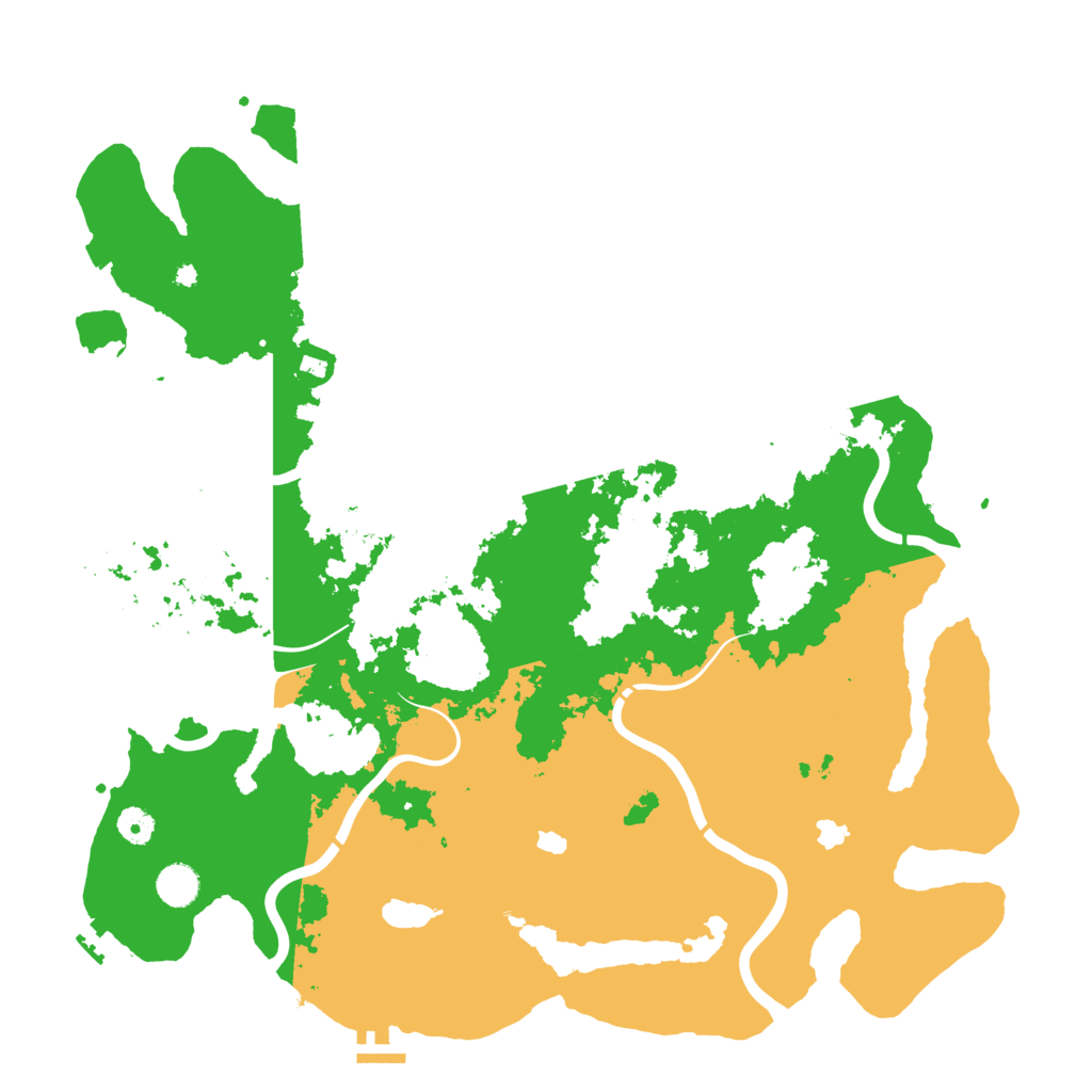 Biome Rust Map: Procedural Map, Size: 4500, Seed: 507547