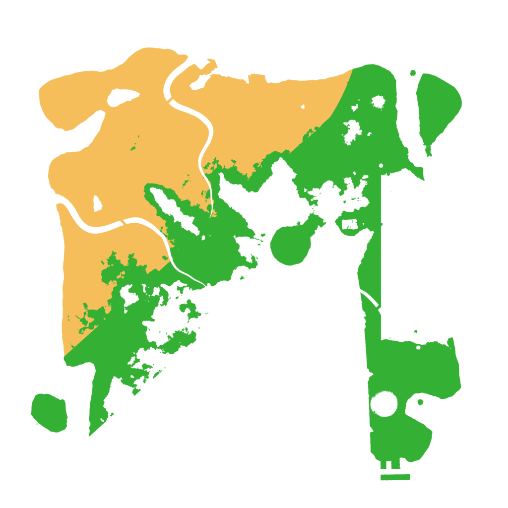 Biome Rust Map: Procedural Map, Size: 3500, Seed: 464089
