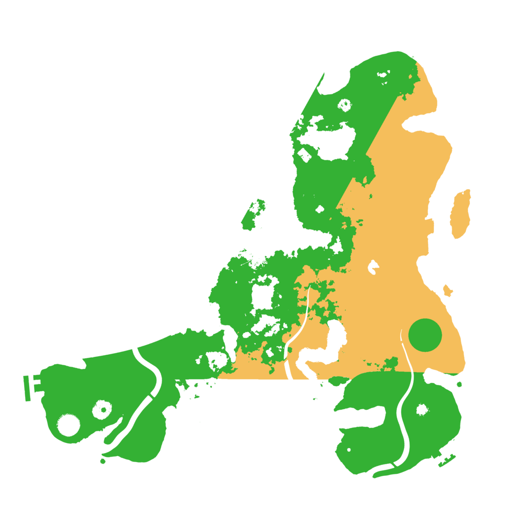 Biome Rust Map: Procedural Map, Size: 4000, Seed: 945761