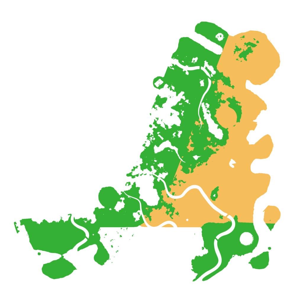 Biome Rust Map: Procedural Map, Size: 4000, Seed: 545813