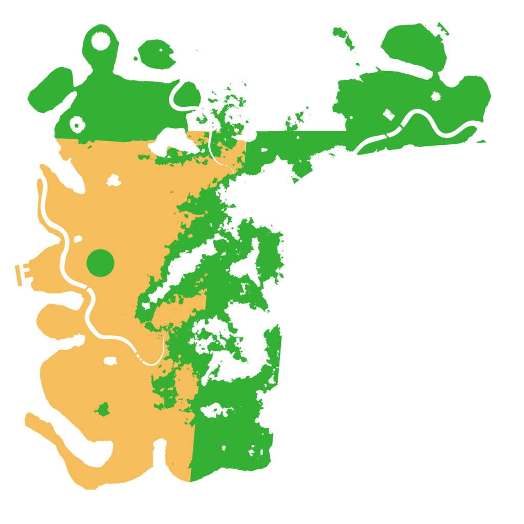 Biome Rust Map: Procedural Map, Size: 5000, Seed: 104
