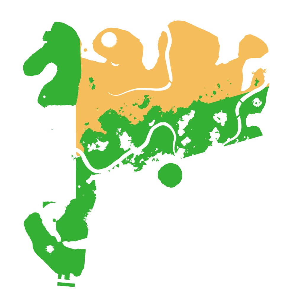 Biome Rust Map: Procedural Map, Size: 3500, Seed: 379162