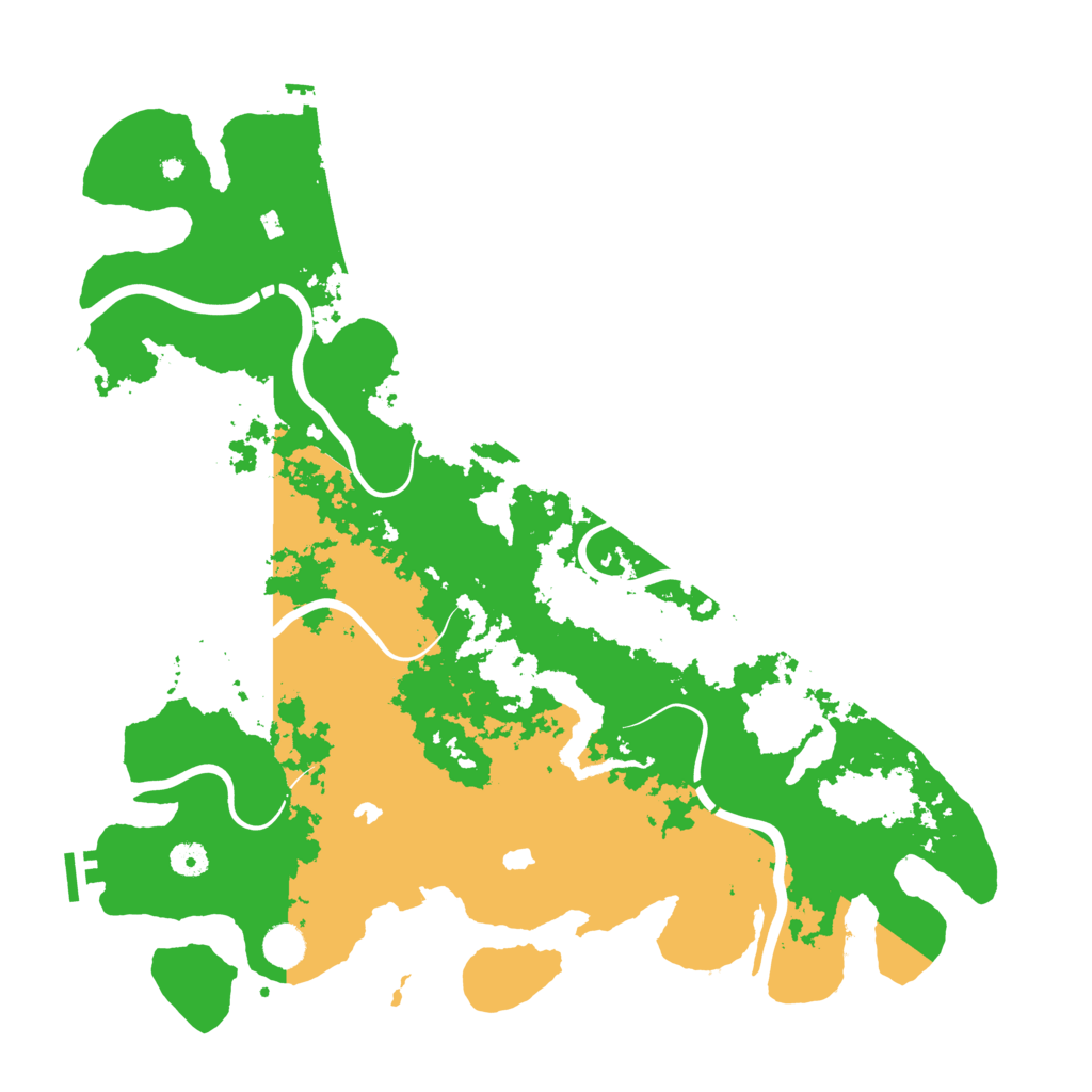 Biome Rust Map: Procedural Map, Size: 4500, Seed: 151364