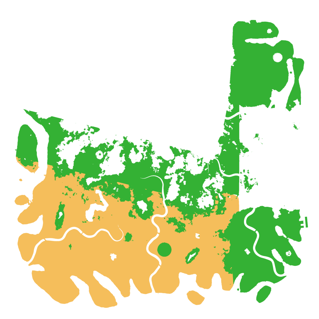 Biome Rust Map: Procedural Map, Size: 6000, Seed: 1258963820