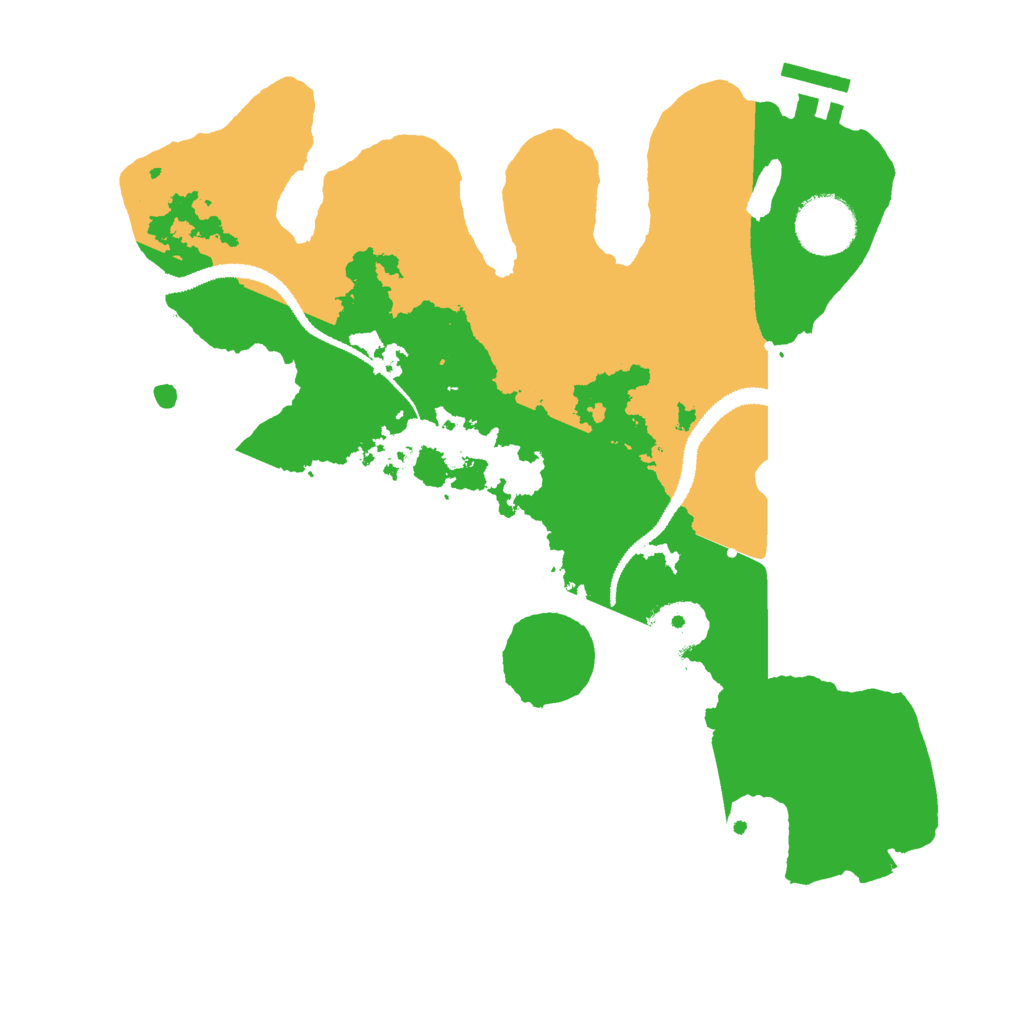 Biome Rust Map: Procedural Map, Size: 3000, Seed: 16681