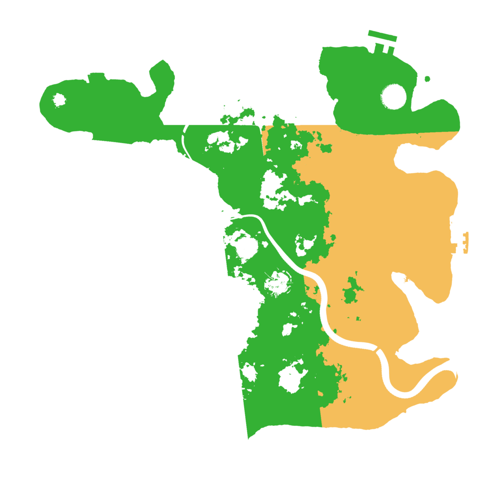 Biome Rust Map: Procedural Map, Size: 3500, Seed: 9949513