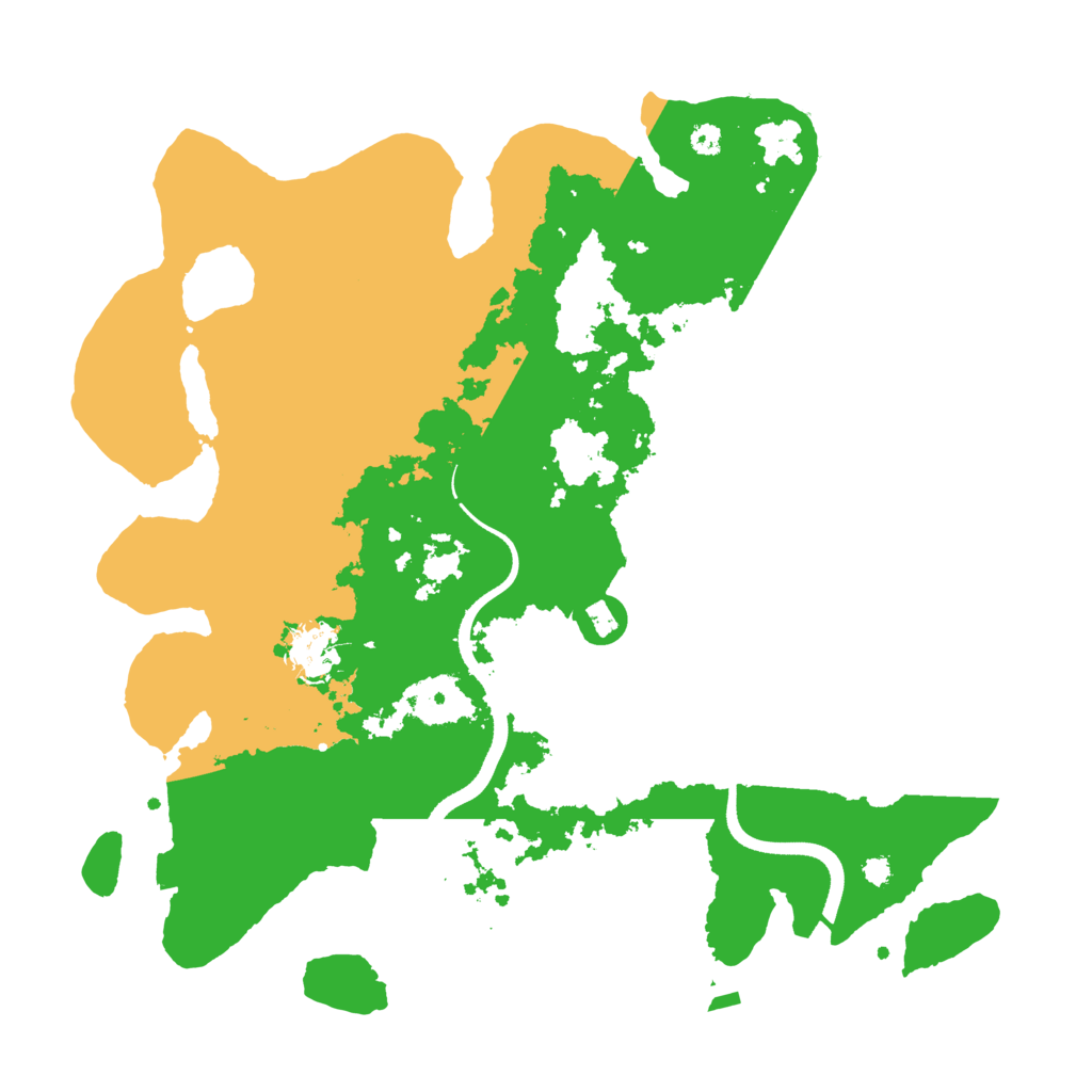 Biome Rust Map: Procedural Map, Size: 3500, Seed: 291424