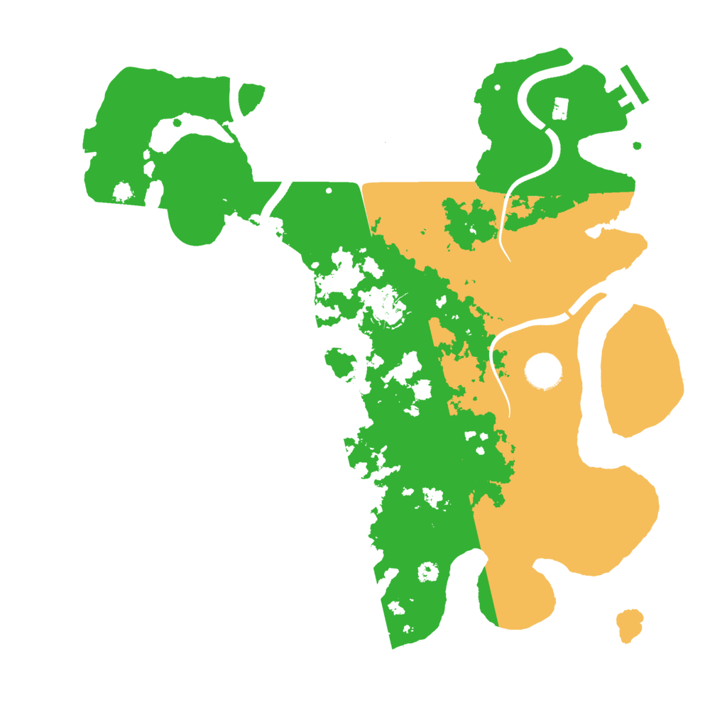 Biome Rust Map: Procedural Map, Size: 3500, Seed: 436293