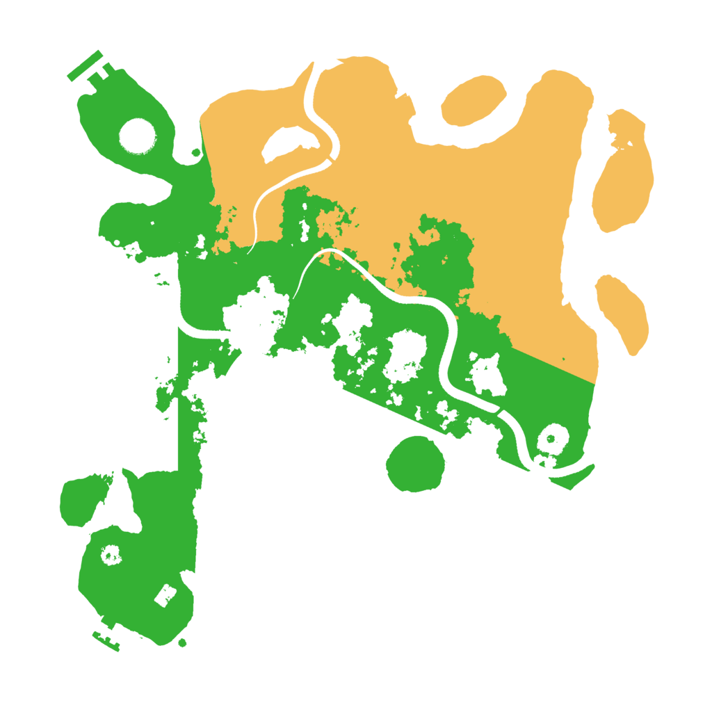 Biome Rust Map: Procedural Map, Size: 3500, Seed: 837368