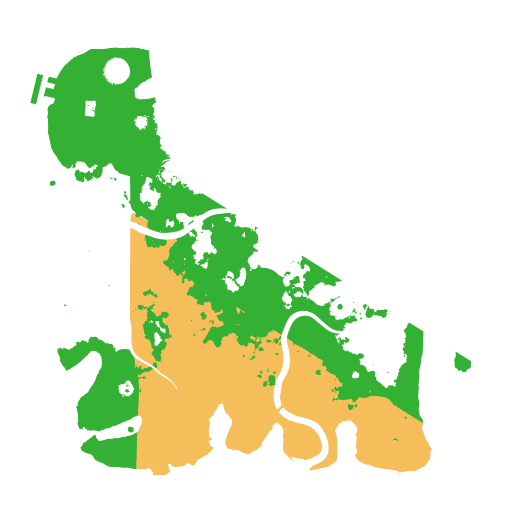 Biome Rust Map: Procedural Map, Size: 3500, Seed: 641846