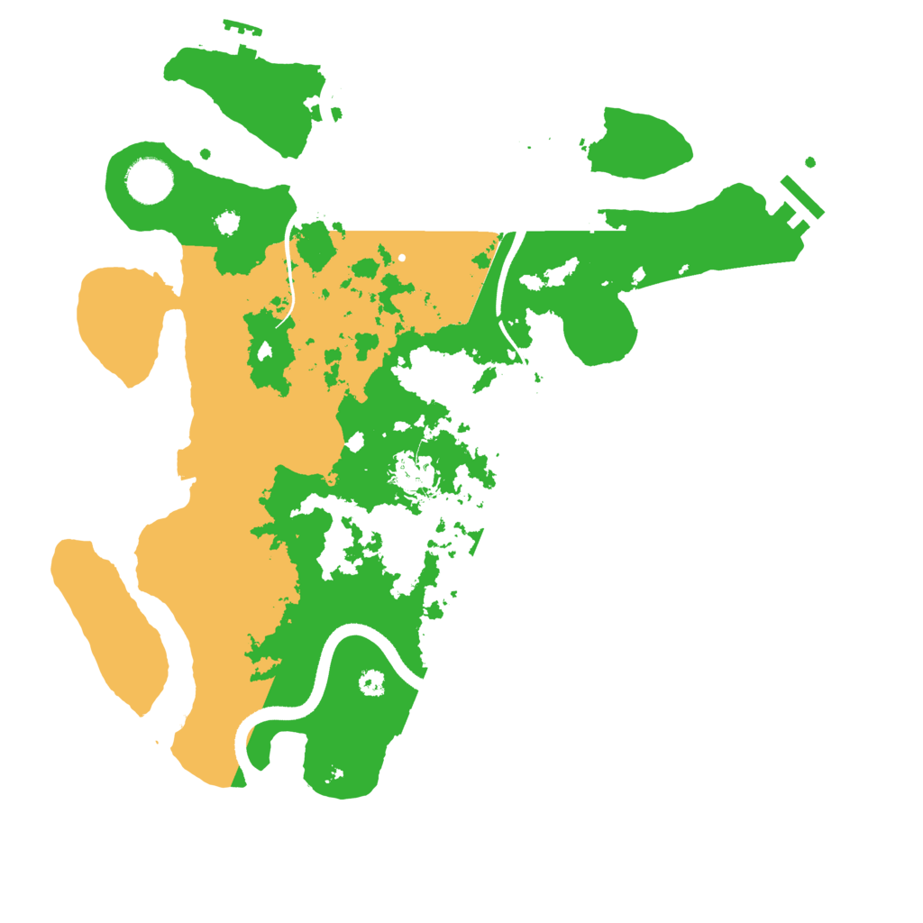 Biome Rust Map: Procedural Map, Size: 3500, Seed: 83232