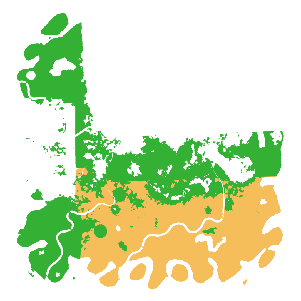 Biome Rust Map: Procedural Map, Size: 6000, Seed: 91301046