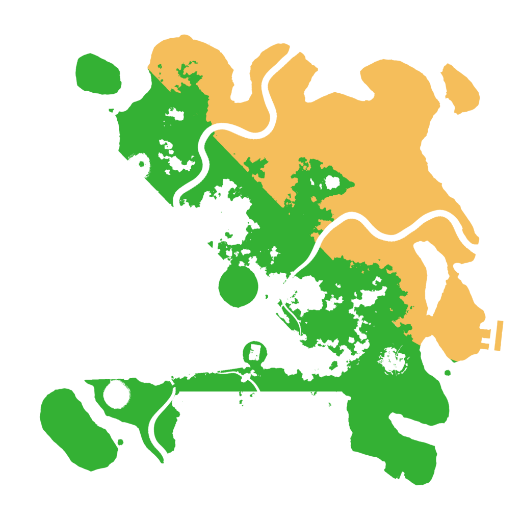 Biome Rust Map: Procedural Map, Size: 3500, Seed: 994011489
