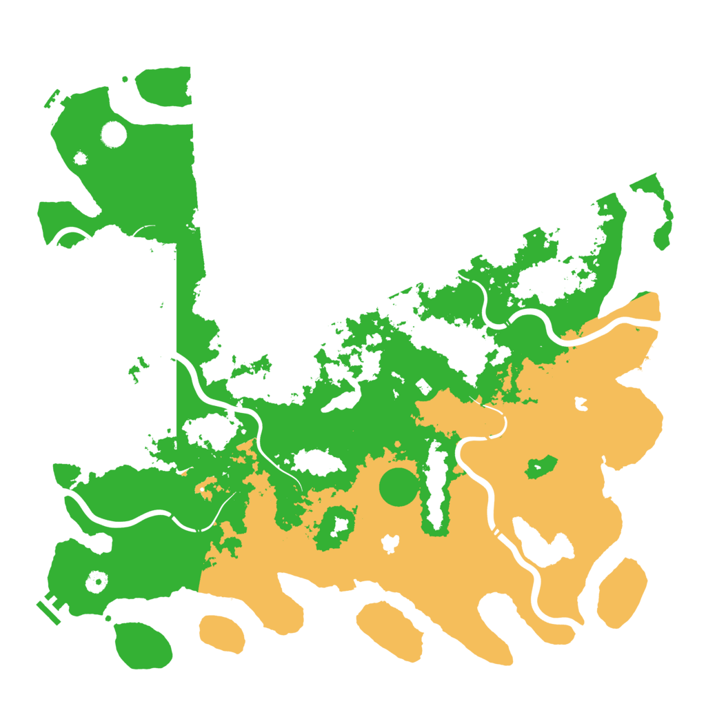 Biome Rust Map: Procedural Map, Size: 4800, Seed: 1305543730
