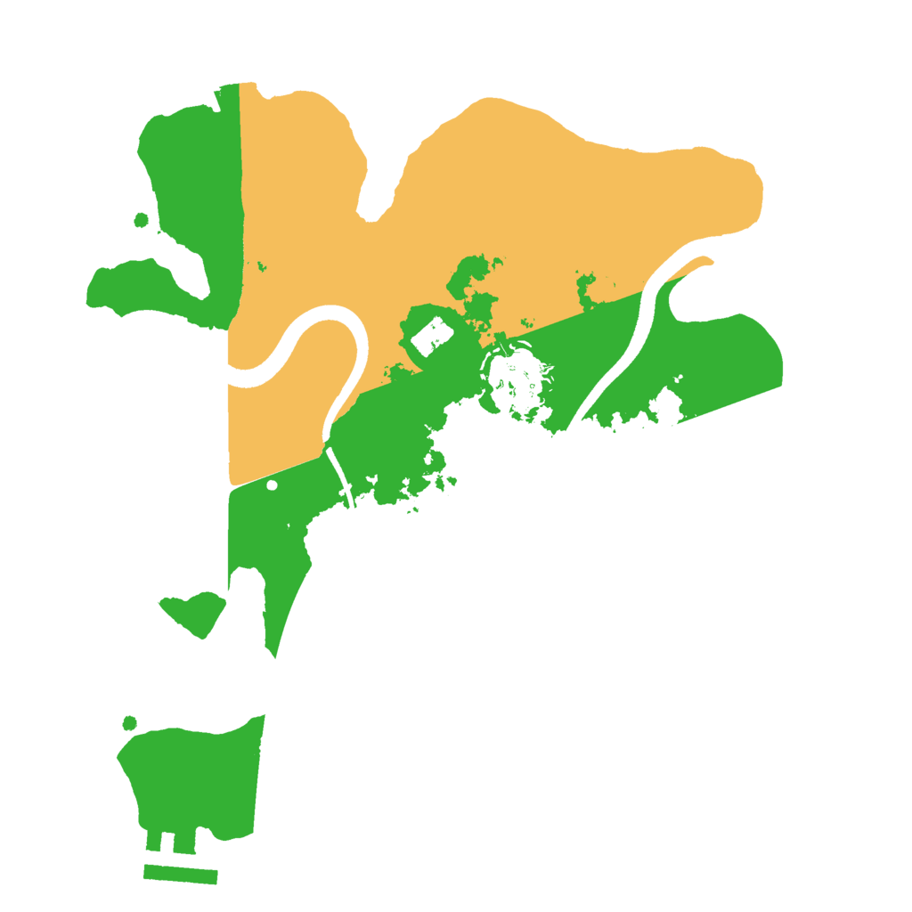 Biome Rust Map: Procedural Map, Size: 2500, Seed: 328756