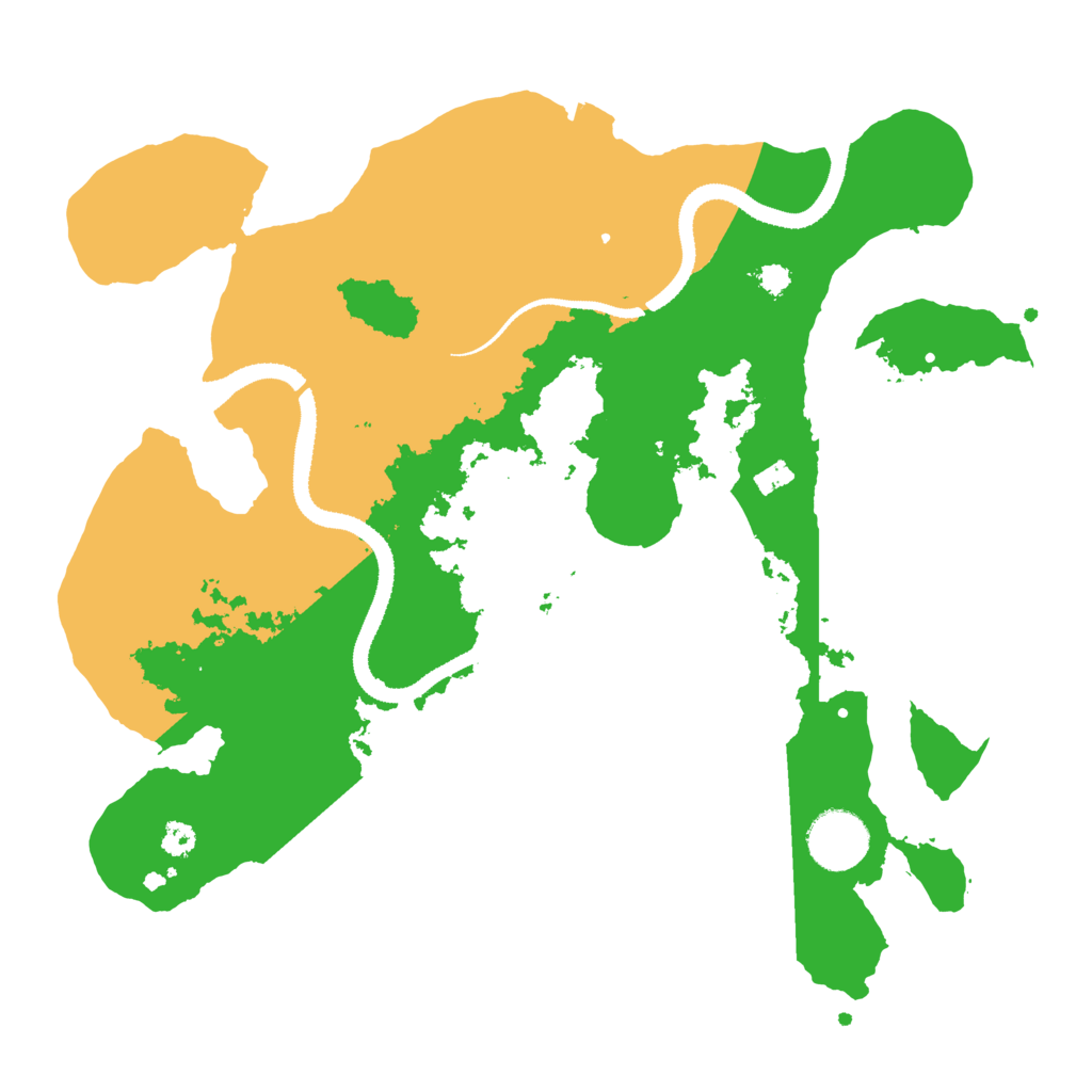 Biome Rust Map: Procedural Map, Size: 3200, Seed: 936989063