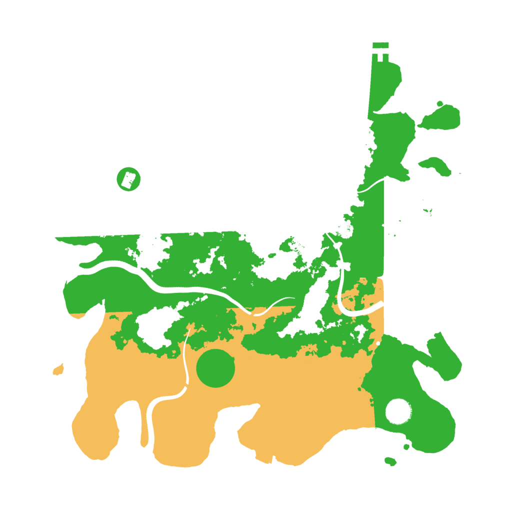 Biome Rust Map: Procedural Map, Size: 3500, Seed: 591706