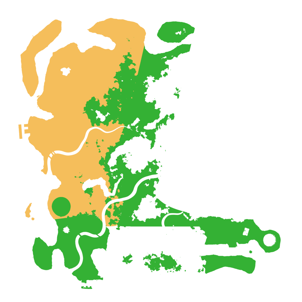Biome Rust Map: Procedural Map, Size: 4250, Seed: 126045