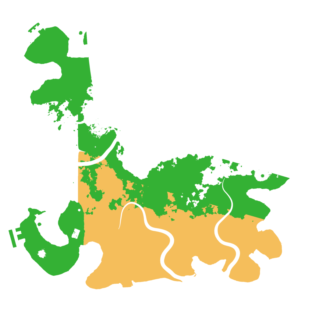 Biome Rust Map: Procedural Map, Size: 3500, Seed: 348216