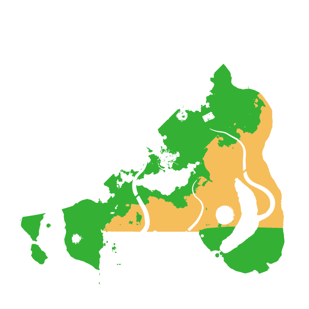 Biome Rust Map: Procedural Map, Size: 3000, Seed: 54781039