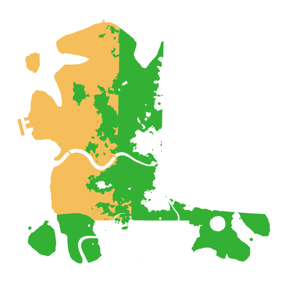 Biome Rust Map: Procedural Map, Size: 3500, Seed: 513381