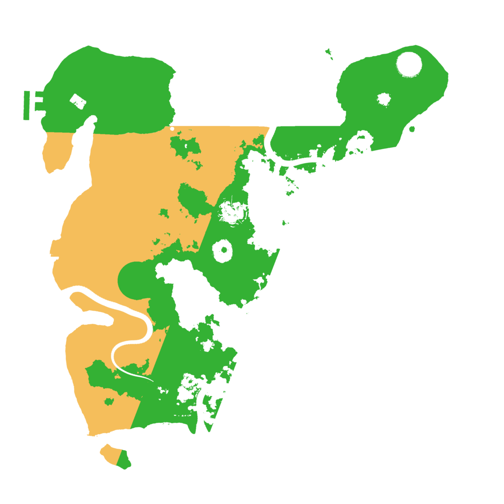 Biome Rust Map: Procedural Map, Size: 3500, Seed: 268744