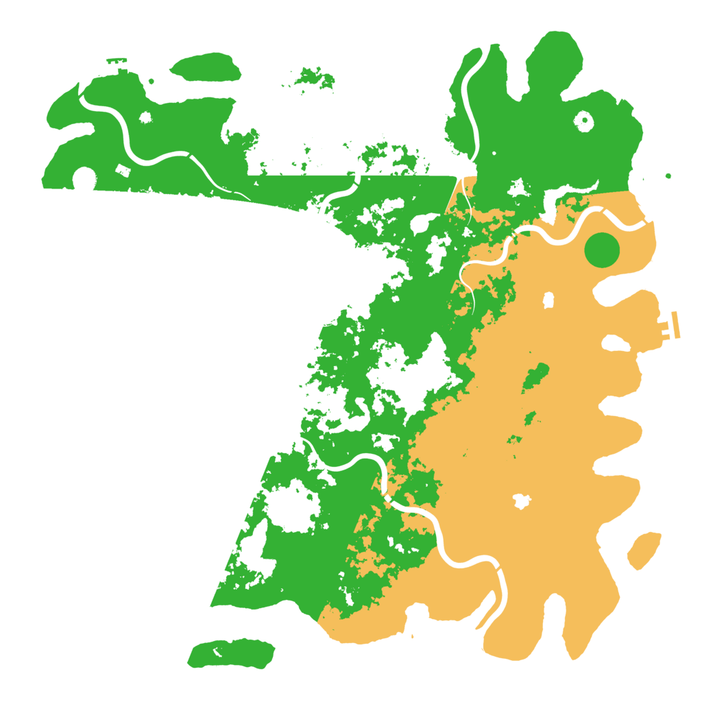 Biome Rust Map: Procedural Map, Size: 5250, Seed: 891003