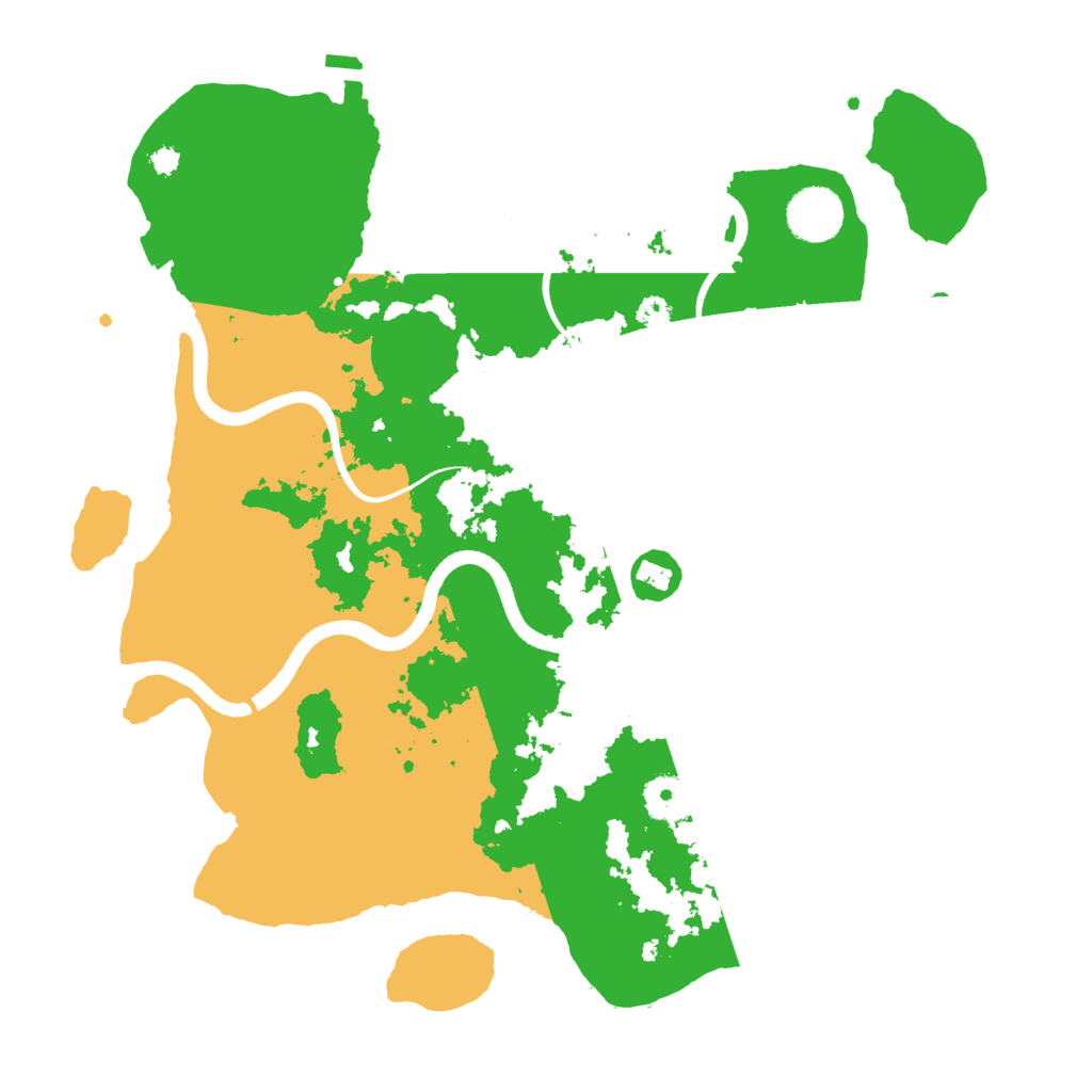 Biome Rust Map: Procedural Map, Size: 3500, Seed: 986264