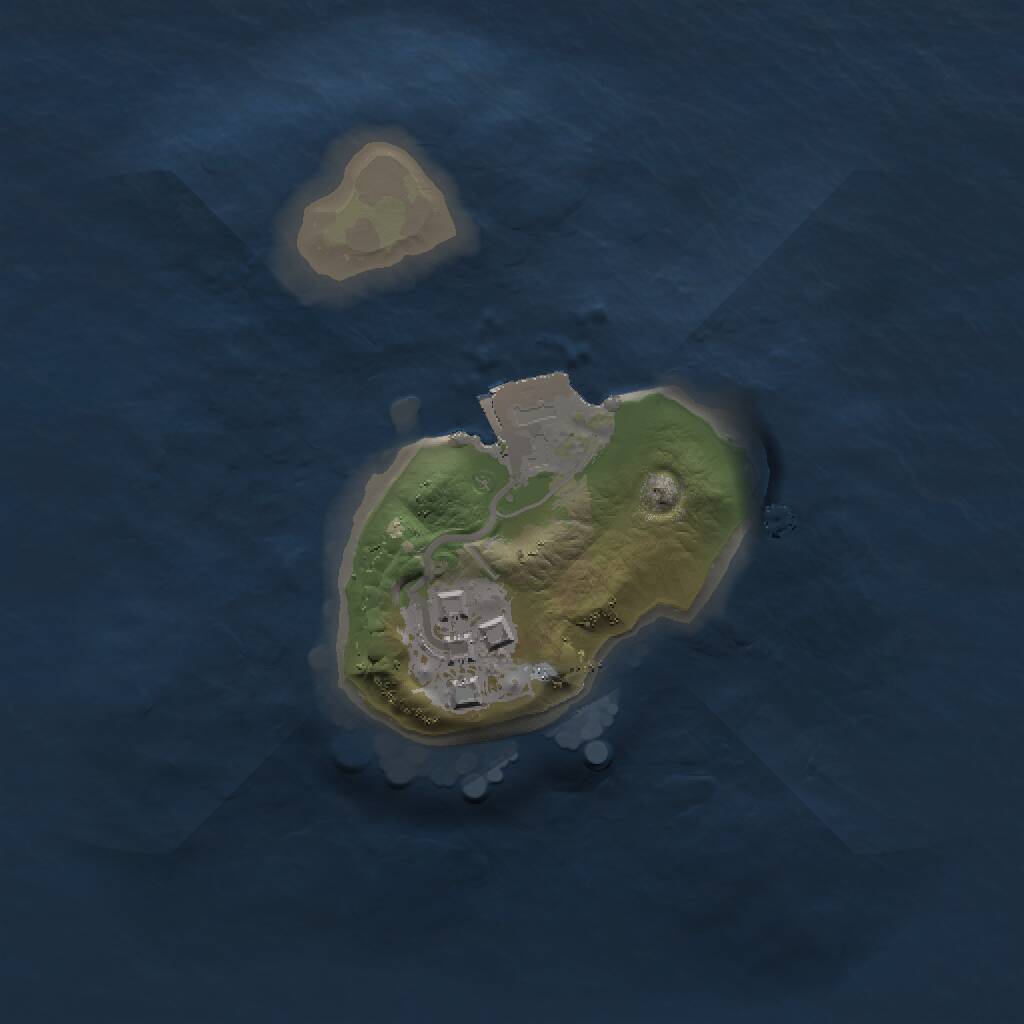 Rust Map: Procedural Map, Size: 1301, Seed: 1188963601, 2 Monuments