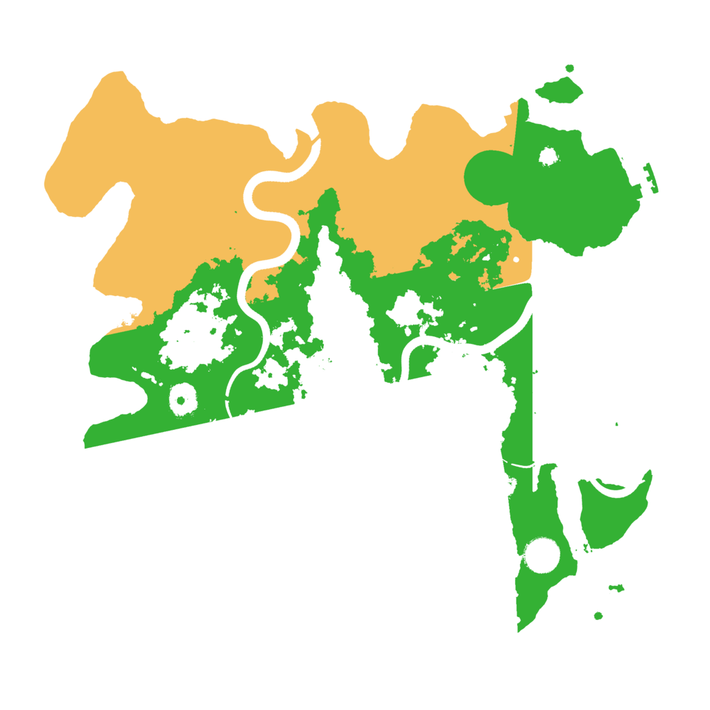 Biome Rust Map: Procedural Map, Size: 3500, Seed: 791105
