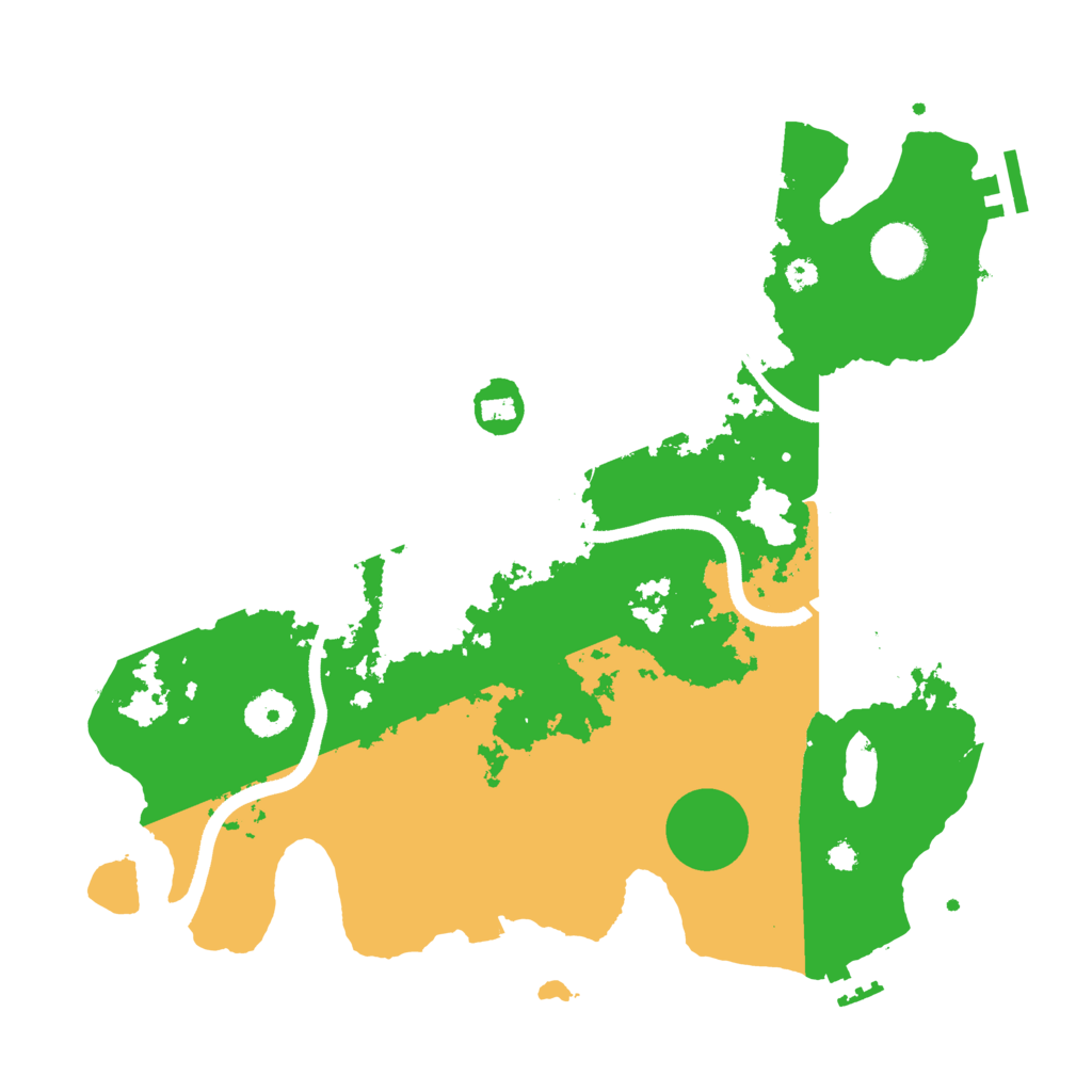 Biome Rust Map: Procedural Map, Size: 3500, Seed: 461235