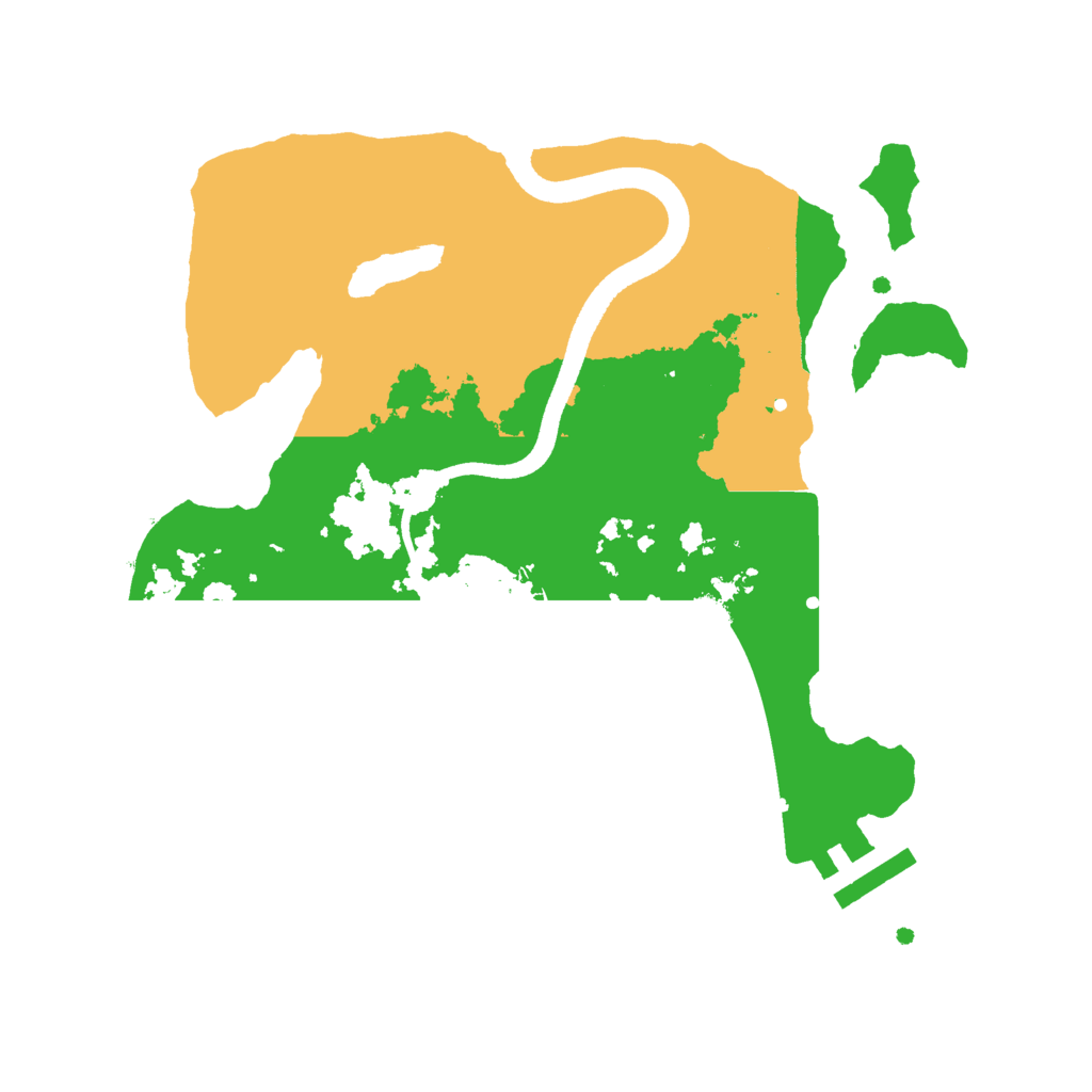 Biome Rust Map: Procedural Map, Size: 2500, Seed: 67676769